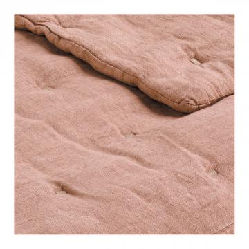 Couvre Lit Chloé Lin Lavé Blush 230x180 Blanc d'Ivoire