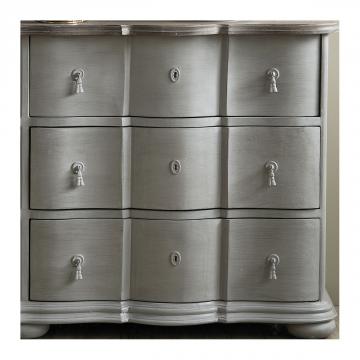 Commode Carlotta Pierre 6 Tiroirs Blanc d'Ivoire