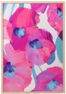 Toile Cadre Pivoines Glossy 80*120