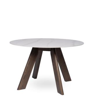 Table à Manger Ronde Chêne Pierre Manre Athezza