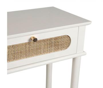 Console 2 Tiroirs Nolita Blanc Naturel