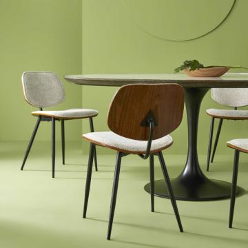2 Chaises Olympia Tissu Beige