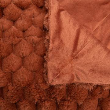 Plaid Diana Terracotta 130x170