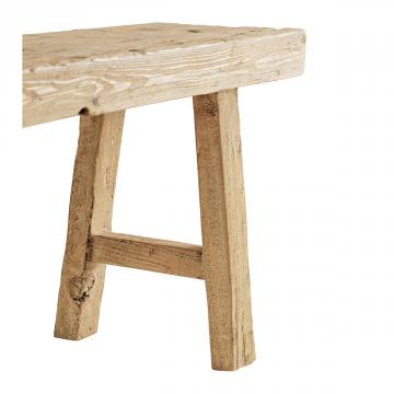 Banc BAO Orme Recyclé Naturel Blanc d'Ivoire