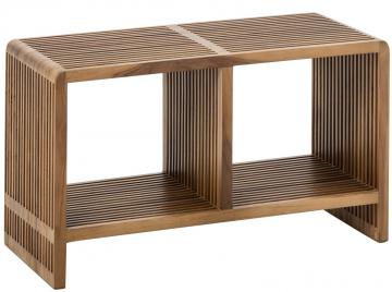 Banc à Lattes Bois Recyclé Naturel
