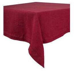 Nappe Lin lavé Naïs Rouge (2 Tailles au choix)