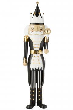 Casse Noisette Métal Noir-Or H166cm