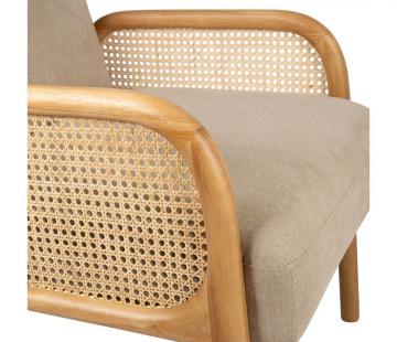 Fauteuil Firmin Beige Naturel Comptoir de Famille