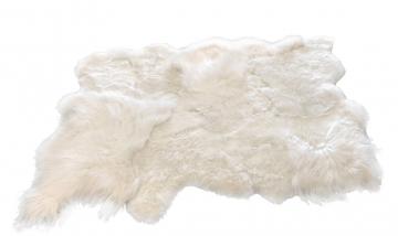 Tapis Mouton Blanc 205*143 (Cuir véritable)