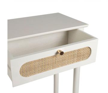 Console 2 Tiroirs Nolita Blanc Naturel