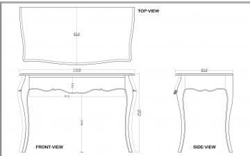 Bureau Murano Blanc