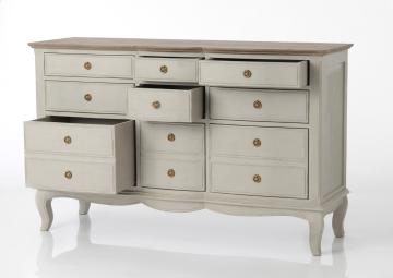 Commode Maddy Beige 9 Tiroirs