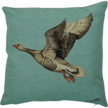 Coussin Gobelin Oie Grise 45x45