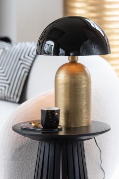 Lampe Mush Métal Or-Noir