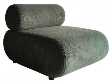 Fauteuil Chelsea Velours Côtelé Vert