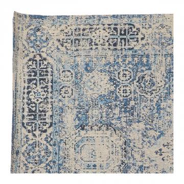 Tapis Anick Bleu 200x300 Blanc d'Ivoire