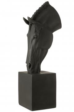 Cheval sur Base Noir/Noir H95cm