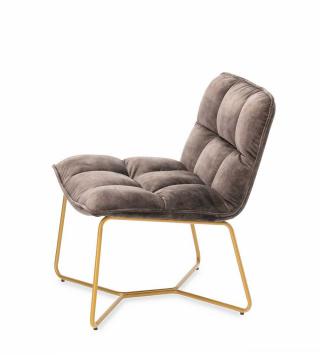 Fauteuil Velours Butano Anthracite Athezza