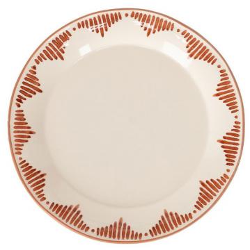 6 Assiettes Plates Naples Terracotta