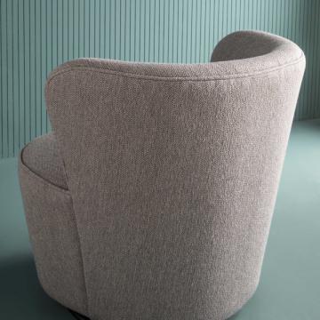 Fauteuil Barnabé Pivotant Tramé Gris