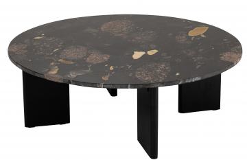 Table Basse Mathilde Marbre Noir Pêche