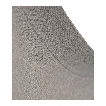 Tête de Lit Serena Tissu Gris 200cm Blanc d'Ivoire