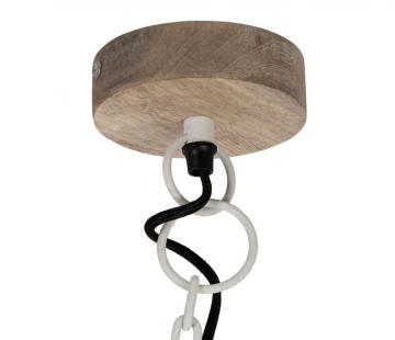 Suspension Bois Métal Indus Ferese Blanc GM
