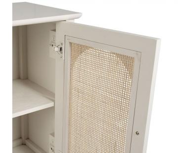 Cabinet 2 Portes Nolita Blanc Naturel Jardin d'Ulysse