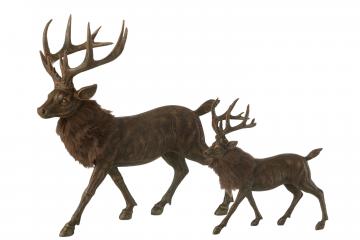 Cerf Fourrure GM Brun