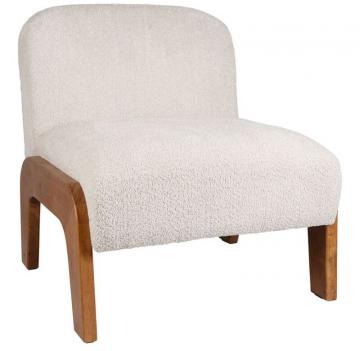 Fauteuil Elément Ecru Bouclettes