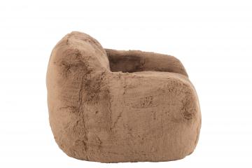 Fauteuil Cutie Fourrure Taupe