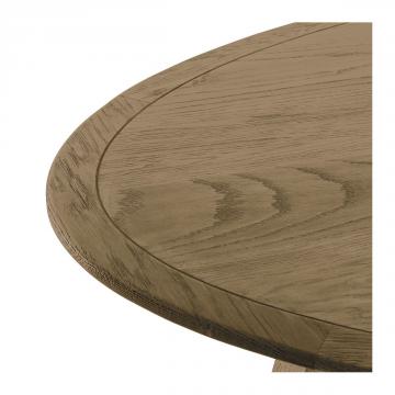 Table à Manger Ovale Maxine Chêne Blanc d'Ivoire 200cm