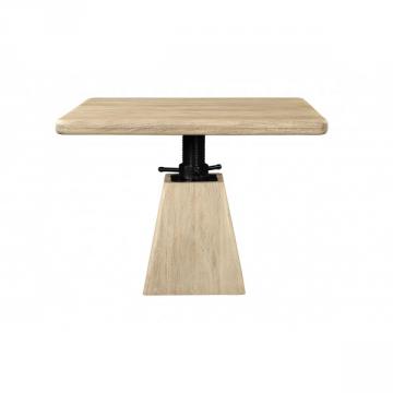 Table Archimède Acacia Massif Hauteur Modulable