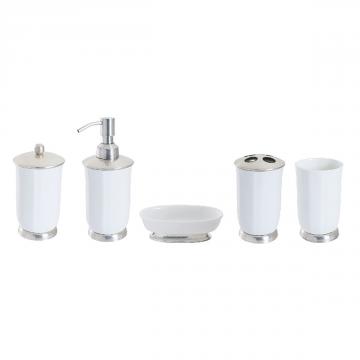 S/5 Accessoires de Salle de Bain Porcelaine