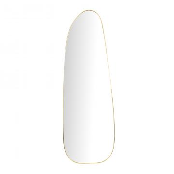 Grand Miroir à Poser Organique Doré H165cm