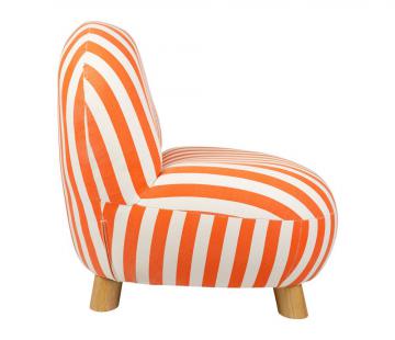 Fauteuil Belly Orange-Ecru