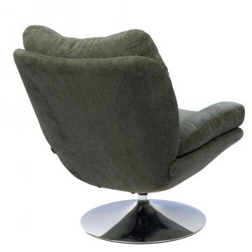 Fauteuil Magnum Velours Pied Chrome (5 Couleurs)