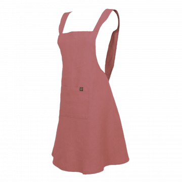Tablier Japonais Lin Bois de Rose