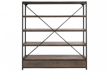 Etagère Indus 3 Niveaux 2 Tiroirs Bois Métal