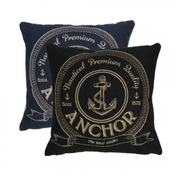 2 Coussins Gobelin Anchor Anthracite