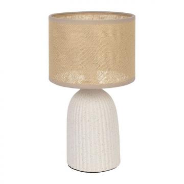 Lampe Essancia Ecru Abat-Jour Lin Naturel