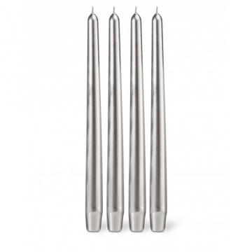 4 Bougies Flambeaux Argent