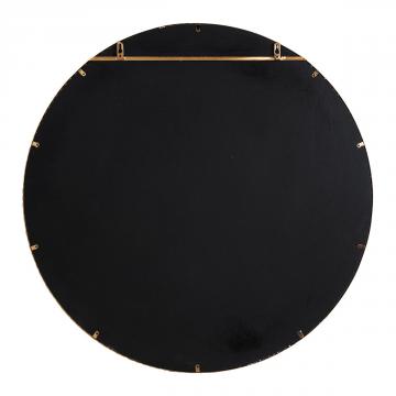Miroir Blois Métal Doré Torsadé Blanc d'Ivoire PM