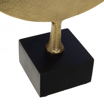 Déco Anneau Gold Aluminium H45cm