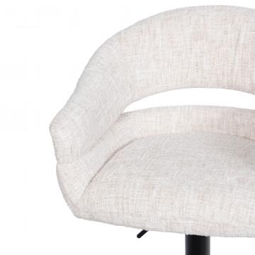 Tabouret de Bar Eddy Tissu Beige