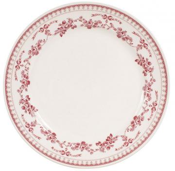 6 Assiettes Plates Faustine Rouge Comptoir de Famille