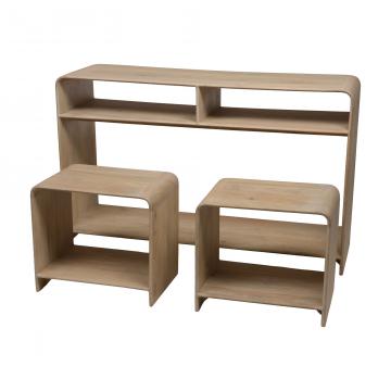 Console Gilda Bois Manguier Naturel