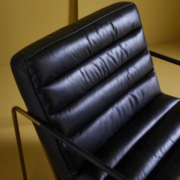 Fauteuil Maranello Cuir Noir