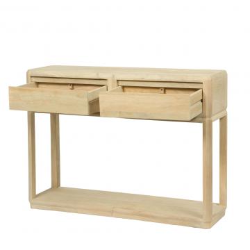 Console 2 Tiroirs Salomon Manguier Naturel -NEW-