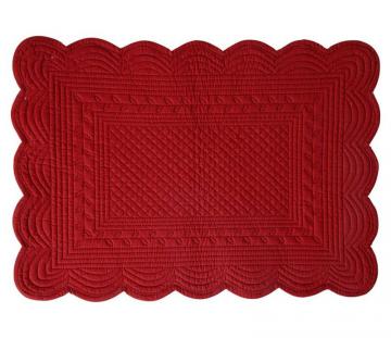 6 x Sets de Table Boutis Rouge